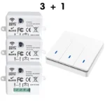 Wireless Smart Switch Light 433Mhz RF 86 Wall Panel Switch with Remote Control Mini Relay Receiver 220V Home Led Light Lamp Fan - Image 13