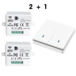 Wireless Smart Switch Light 433Mhz RF 86 Wall Panel Switch with Remote Control Mini Relay Receiver 220V Home Led Light Lamp Fan - Image 14