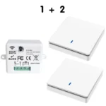 Wireless Smart Switch Light 433Mhz RF 86 Wall Panel Switch with Remote Control Mini Relay Receiver 220V Home Led Light Lamp Fan - Image 9