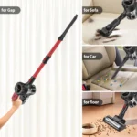 DayPlus Upgraded Cordless Vacuum Cleaner Dual Filtration, 15000Pa Multifunctional Upright Cordless Handheld Cleaner for Home Car - Image 5