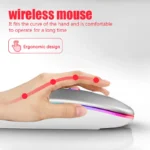 Wireless Mouse For Laptop PC Bluetooth RGB Rechargeable Mouses Wireless Computer Silent Mice LED Backlit Ergonomic Gaming Mouse - Image 3