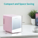 iceBlue 4L Mirror Mini Fridge Dual-Use Beauty Makeup Skincare Refrigerator AC/DC Cooler Warmer Beauty Refrigerator for Home Car - Image 6