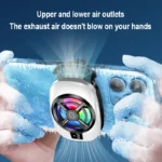Mobile phone Radiator Esports Cooler Quiet Portable Air Game Live Quick Cooling Back Clip Bracket Semiconductor Cooling Radiator - Image 4