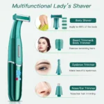 4 in 1 Shaver Women Wet/Dry Bikini Line Sensitive Balls Pubic Hair Shaving Trimmer Face Beard Clipper Intimate Areas Haircut - Image 2