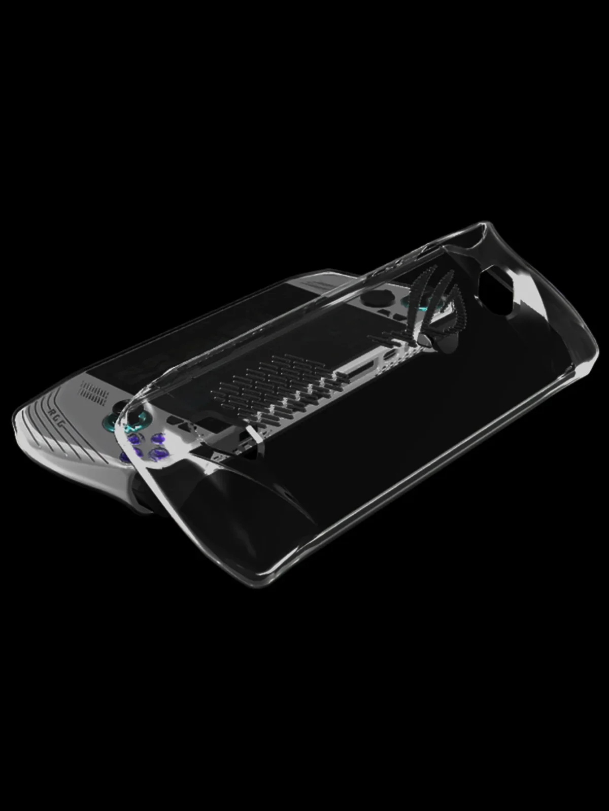 Transparent Case For Asus ROG Ally Case Game Console Clear TPU Protective Shell Back Cover Ergonomic Skin Sleeve Accessories - Image 4