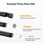 7.0MM TYPE-C Endoscope Camera IP67 Waterproof 6 LEDs Adjustable USB Android Flexible Inspection Borescope Cameras for Phone PC - Image 6