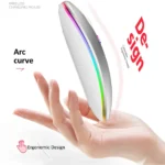 Wireless Mouse Rechargeable Silent LED Backlit Mice PC Laptop Computer Mous 2.4Ghz Receiver Bluetooth Dual Mode Optical Mice - Image 4