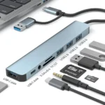 8 In 2 USB-C Hub With 3.0 SD/TF Card Reader Multi-Port Adapter For Laptop Tablet And Phone TypeC Docking Station For Office Work - Image 3