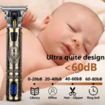 T9 LCD Electric Hairdresser Oil Shaving Head Electric Pusher Carving Electric Pusher Clipper Hair Precision Trimmer for Men Care - Image 6