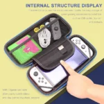 ⁦For Nintendo Switch Oled Case storage bag Pack Game Accessories Kit Hard Shell Travel Storage Bag JoyCon Protective Cover Grip⁩ - الصورة ⁦2⁩