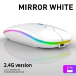 Tablet Phone Computer Bluetooth Wireless Mouse Charging Luminous 2.4G USB Wireless Mouse Portable Mouse - Image 9