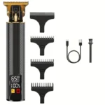 T9 LCD Electric Hairdresser Oil Shaving Head Electric Pusher Carving Electric Pusher Clipper Hair Precision Trimmer for Men Care - Image 13
