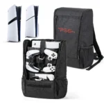 Gaming Backpack for PS5 Pro Console and Accessories Protective Travel Carrying Case Large Capacity Bag Compatible with PS5 Slim