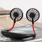 Best Seller Wearable Leafless Fan USB Rechargeable Bladeless Cooling Mini Foldable Portable Travel Sports Neck Fan