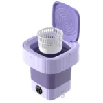 13L Ultrasonic Big Capacity Folding Washing Machine  With Drain Basket  For Apartment Travel Underwear Portable Mini Washer EU - Image 5