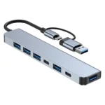 8 In 2 USB-C Hub With 3.0 SD/TF Card Reader Multi-Port Adapter For Laptop Tablet And Phone TypeC Docking Station For Office Work - Image 9