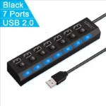 Switch Extension Hub 7-port USB2.0 Hub Computer USB Extension Hub One Drag Seven USB2.0 Splitter PC Laptop Desktop - Image 7