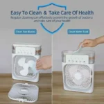 New 3 In 1 Fan AIr Conditioner Household Mini Air Cooler LED Night Light Portable Humidifier Air Adjustment Fan Office Home Fan - Image 6