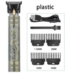 T9 LCD Electric Hairdresser Oil Shaving Head Electric Pusher Carving Electric Pusher Clipper Hair Precision Trimmer for Men Care - Image 7