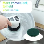 Household Cordless Multipurpose Spin Scrubber Kitchen Gadgets Hair Brushes Bathroom Broom Toilet Mops Electric Cleaning Brush - Image 5