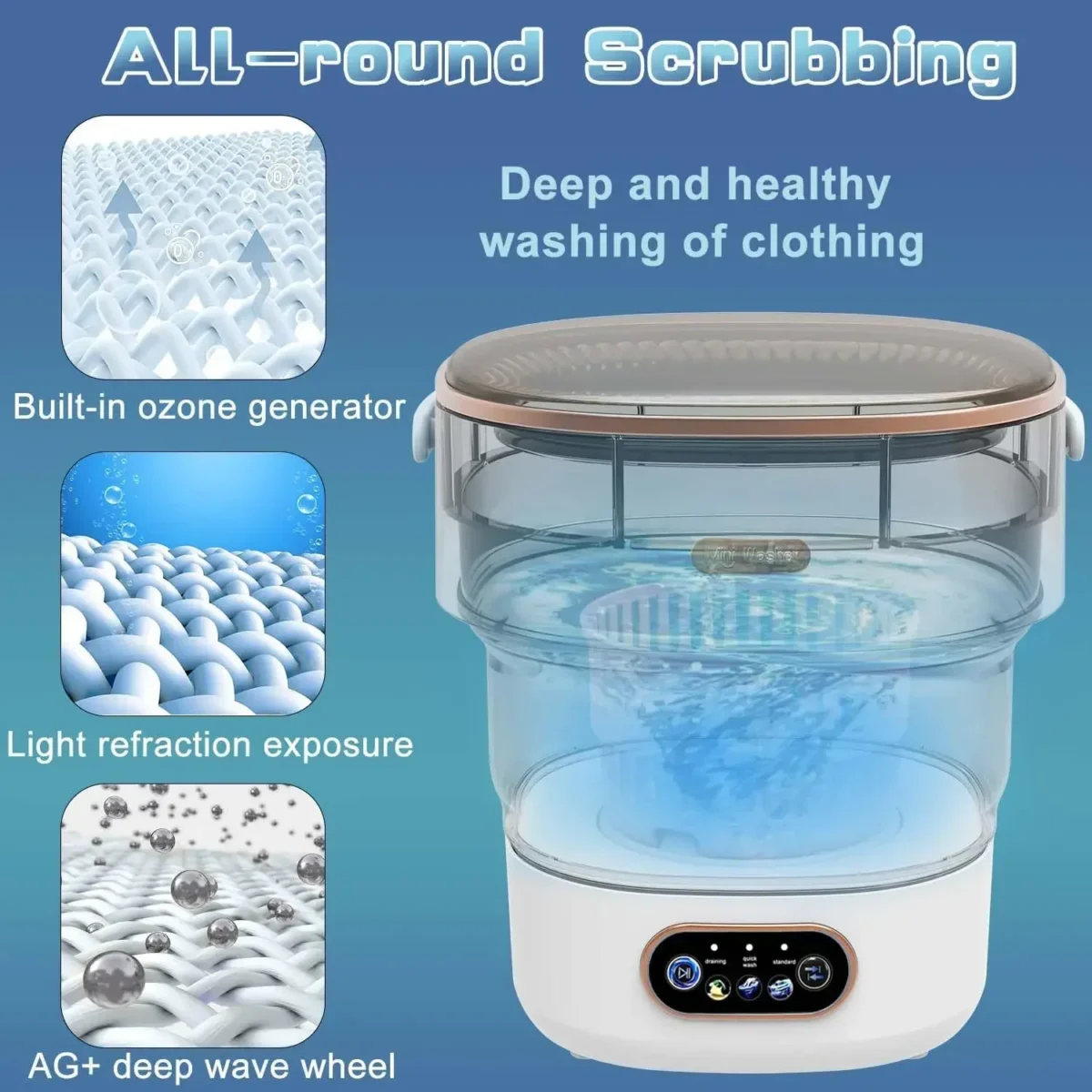 15L Portable Small Washing Dryer Machine - Image 4