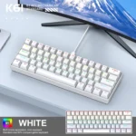 APAYADO K61 Mini Mechanical RGB Keyboard,Wired,61 Keys, Black/White , Red/Blue Switch for Gaming,60% Portable,PC/laptop - Image 9
