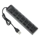 USB Hub 7-in-1 Adapter Multi Ports Use Power Adapter Extensor USB 2.0 PC Computer Accessories Switch USB for Pc Usb Port Laptop - Image 7