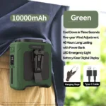 10000mAh Waist Fan Wearable Waist Fan 5 Speeds & Light 40H Hands-Free Cooling for Outdoor Jobsite Travel Long range for outdoor - Image 8