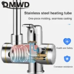 DMWD Tankless Electric Hot Water Heater Universal Hose Faucet Kitchen Instant Heating Tap Water Heater LED Temperature Display - Image 6