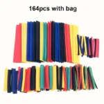 164/560pcs Polyolefin Heat Shrink Tubing Set 2:1 Shrink Ratio for Wires Cables Multicolor Sleeves - Image 4