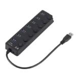 USB Port Hub 7 Ports USB Hub for PC, USB Splitter Extender with Individual On/Off Switches Compatible for MacBook，Indicador de p - Image 4