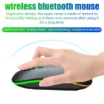 Tablet Phone Computer Bluetooth Wireless Mouse Charging Luminous 2.4G USB Wireless Mouse Portable Mouse - Image 4
