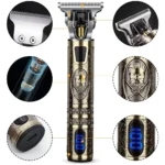 T9 LCD Electric Hairdresser Oil Shaving Head Electric Pusher Carving Electric Pusher Clipper Hair Precision Trimmer for Men Care - Image 2