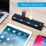 USB Hub 7-in-1 Adapter Multi Ports Use Power Adapter Extensor USB 2.0 PC Computer Accessories Switch USB for Pc Usb Port Laptop - Image 4