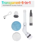Household Cordless Multipurpose Spin Scrubber Kitchen Gadgets Hair Brushes Bathroom Broom Toilet Mops Electric Cleaning Brush - Image 8