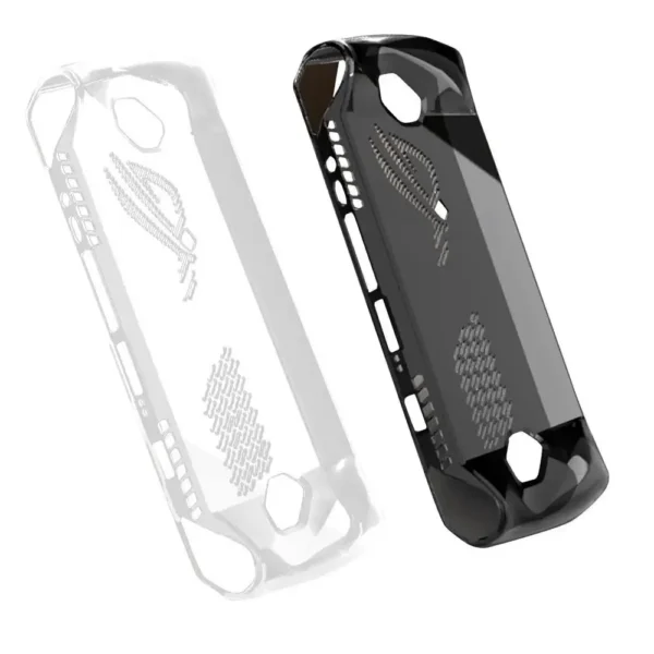 Transparent Case For Asus ROG Ally Case Game Console Clear TPU Protective Shell Back Cover Ergonomic Skin Sleeve Accessories