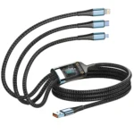 100W Fast Charging Cable Multi Charger Cable Nylon Braided Multiple USB Universal 3 in 1 Charging Cord Adapter with Type-C Micro - Image 7