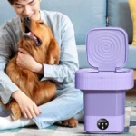 13L Ultrasonic Big Capacity Folding Washing Machine  With Drain Basket  For Apartment Travel Underwear Portable Mini Washer EU - Image 6