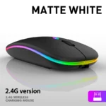 Tablet Phone Computer Bluetooth Wireless Mouse Charging Luminous 2.4G USB Wireless Mouse Portable Mouse - Image 7
