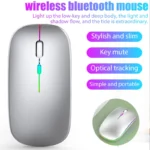 Tablet Phone Computer Bluetooth Wireless Mouse Charging Luminous 2.4G USB Wireless Mouse Portable Mouse - Image 6