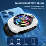 Mobile phone Radiator Esports Cooler Quiet Portable Air Game Live Quick Cooling Back Clip Bracket Semiconductor Cooling Radiator - Image 3