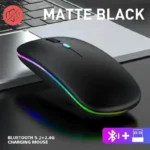 Wireless Mouse Rechargeable Silent LED Backlit Mice PC Laptop Computer Mous 2.4Ghz Receiver Bluetooth Dual Mode Optical Mice - Image 7