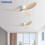 FUMANJIA Ultra-Thin DC Ceiling Fan with Remote - 6-Speed Silent, 3 ABS Blades, Ideal for Low Ceilings & Minimalist Spaces - Image 5