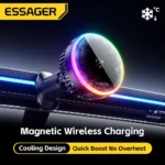 Essager 15W ice Cooling Magnetic Wireless Car Charger for iPhone 16 15 14 13 12 MacSafe Car Phone Holder Fast Charging Station - Image 2