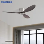 FUMANJIA Ultra-Thin DC Ceiling Fan with Remote - 6-Speed Silent, 3 ABS Blades, Ideal for Low Ceilings & Minimalist Spaces