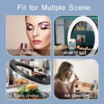 Universal Mobile Phone Holder For Live Streaming Photography Light Phone Ringlight Tripod Stand Photo Video LED Ring Light Lamp - Image 4