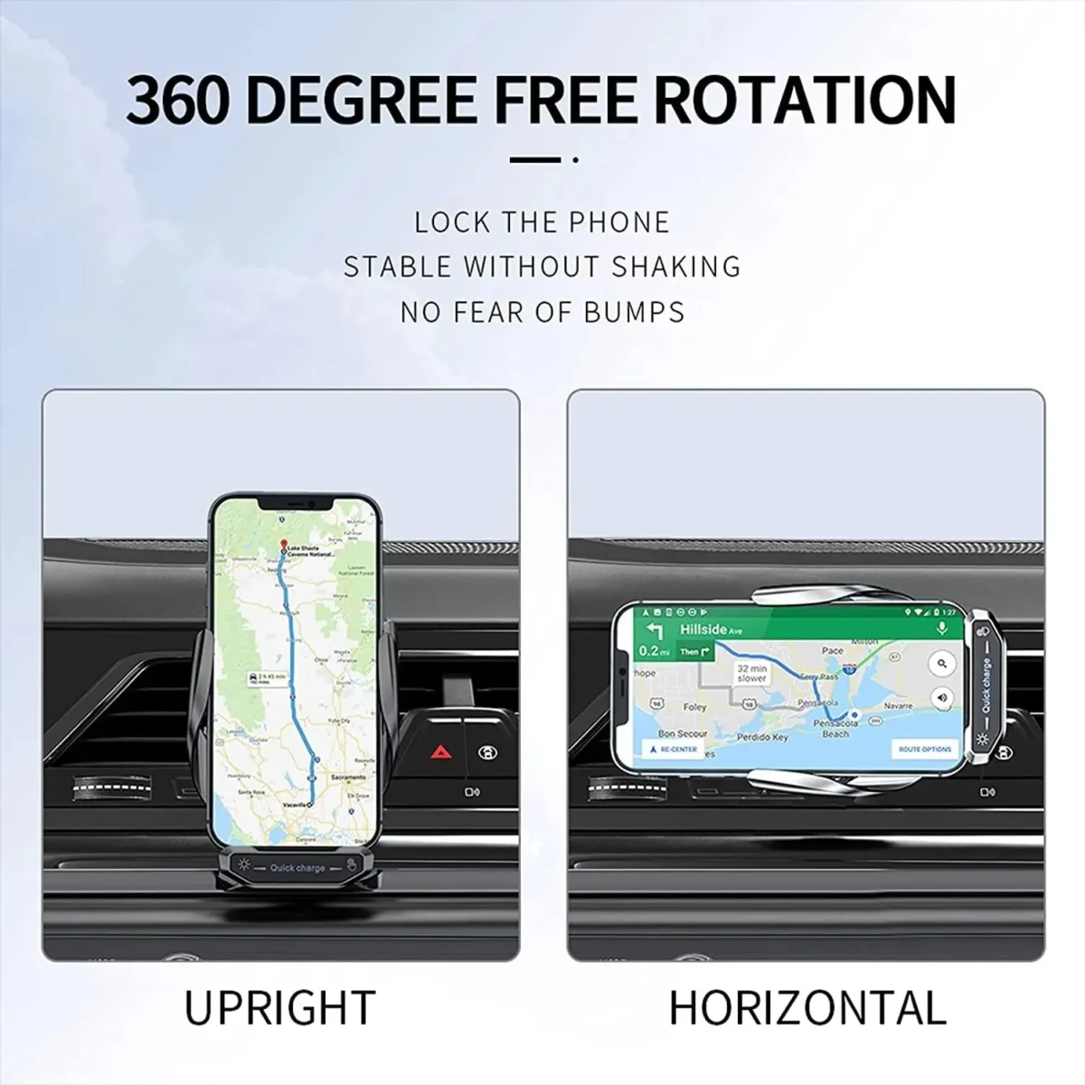 Wireless Charger Car Phone Holder Stand 15W Fast Charging Station For iPhone Xiaomi Samsung Huawei Magnetic Wireless Car Charger - Image 2