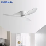FUMANJIA Ultra-Thin DC Ceiling Fan with Remote - 6-Speed Silent, 3 ABS Blades, Ideal for Low Ceilings & Minimalist Spaces - Image 2